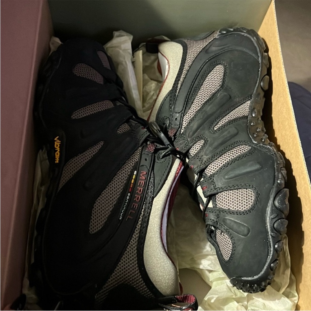 Merrell Mens Chameleon II Stretch Black/Gray -Size 12